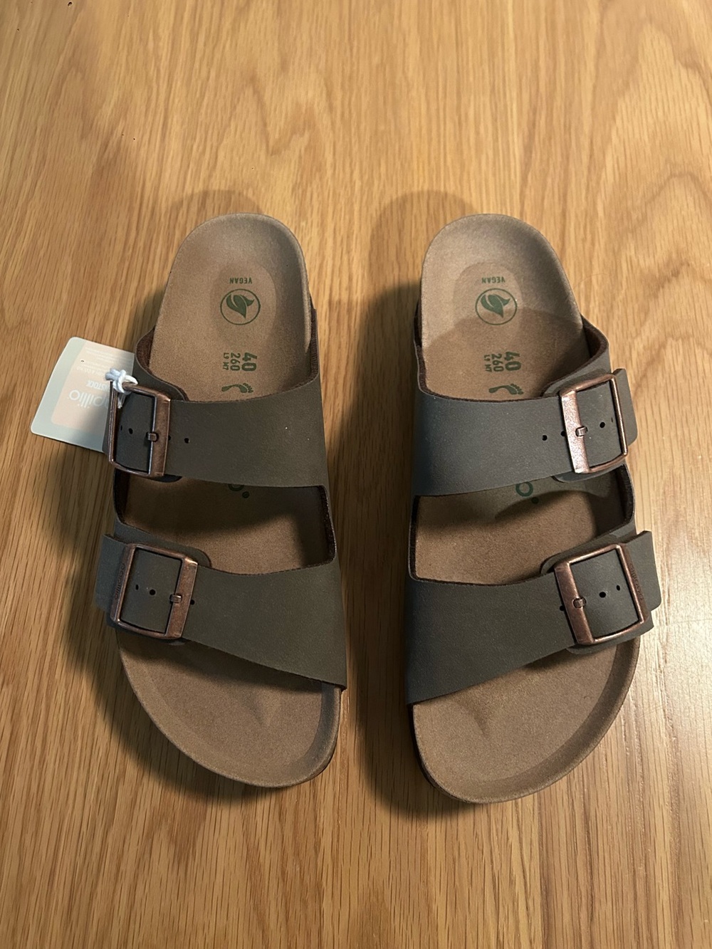 Birkenstock Papillio Arizona Platform Vegan Sandals - Mocha Size 40 (9-9.5) New